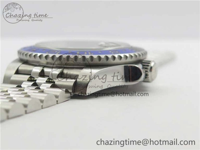 GMT Master II 126710 BLNR Batman 904L SS Noob 1:1 Best Edition on Bracelet A3285 (Correct Hand Stack) SunProtective 3161