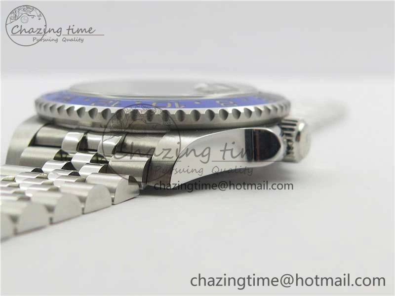 GMT Master II 126710 BLNR Batman 904L SS Noob 1:1 Best Edition on Bracelet A3285 (Correct Hand Stack) SunProtective 3161
