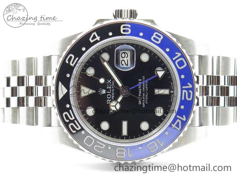 GMT Master II 126710 BLNR Black Blue Ceramic 316L Steel Bp Maker 1:1 Best Edition on SS Bracelet SA Trendsetting 2965