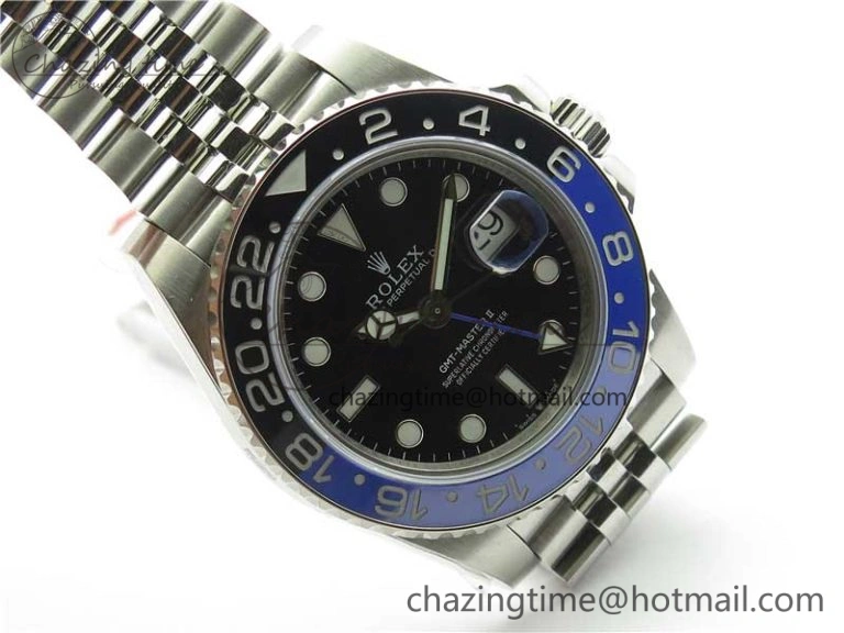 GMT Master II 126710 BLNR Black Blue Ceramic 316L Steel Bp Maker 1:1 Best Edition on SS Bracelet SA Trendsetting 2965