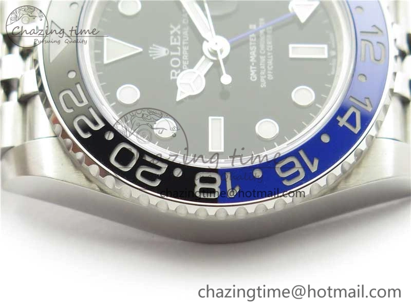 GMT Master II 126710 BLNR Black Blue Ceramic 316L Steel Bp Maker 1:1 Best Edition on SS Bracelet SA Trendsetting 2965