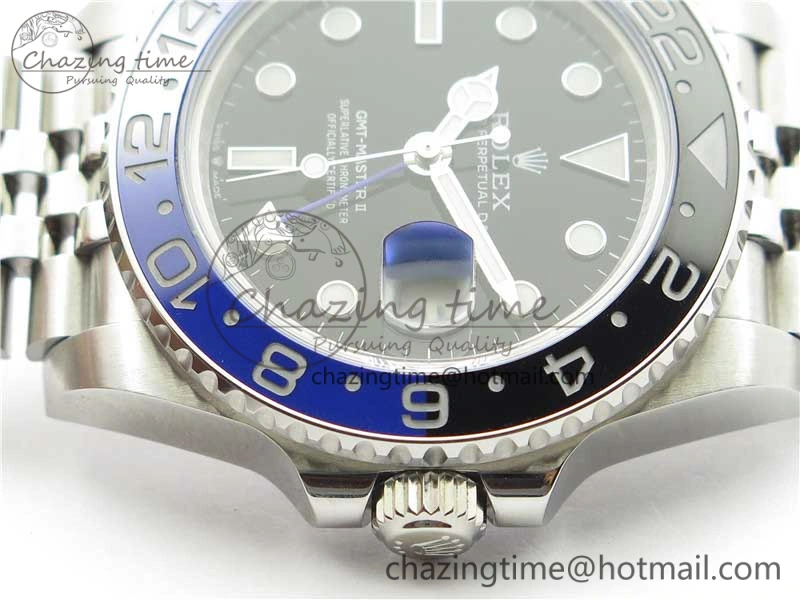 GMT Master II 126710 BLNR Black Blue Ceramic 316L Steel Bp Maker 1:1 Best Edition on SS Bracelet SA Trendsetting 2965