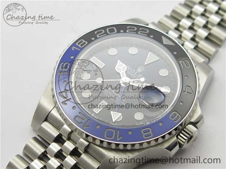 GMT Master II 126710 BLNR Black Blue Ceramic 316L Steel Bp Maker 1:1 Best Edition on SS Bracelet SA Trendsetting 2965