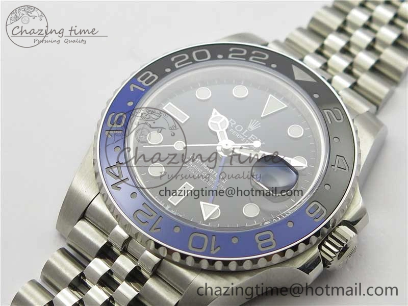 GMT Master II 126710 BLNR Black Blue Ceramic 316L Steel Bp Maker 1:1 Best Edition on SS Bracelet SA Trendsetting 2965
