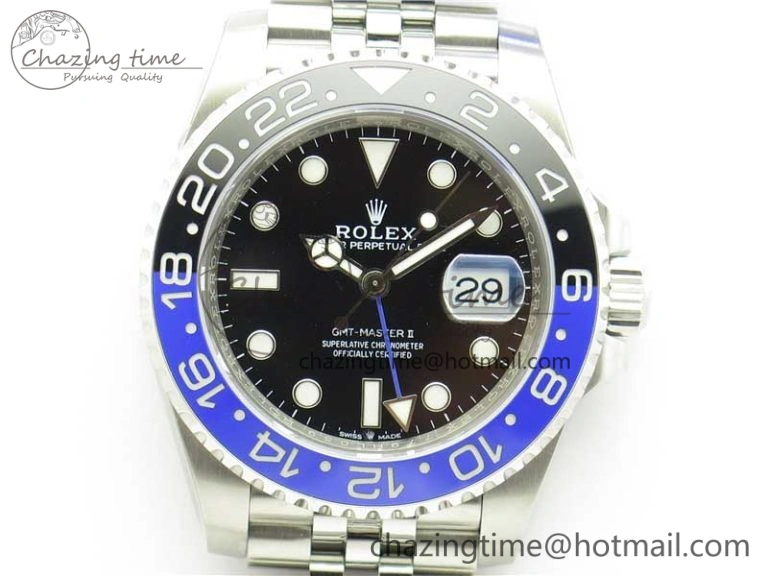 Youthful GMT-Master II 126710 BLNR Black Blue Ceramic 904L D1F 1:1 Best Edition On Jubilee Bracelet SA 2956