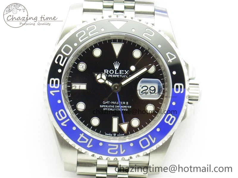 Youthful GMT-Master II 126710 BLNR Black Blue Ceramic 904L D1F 1:1 Best Edition On Jubilee Bracelet SA 2956