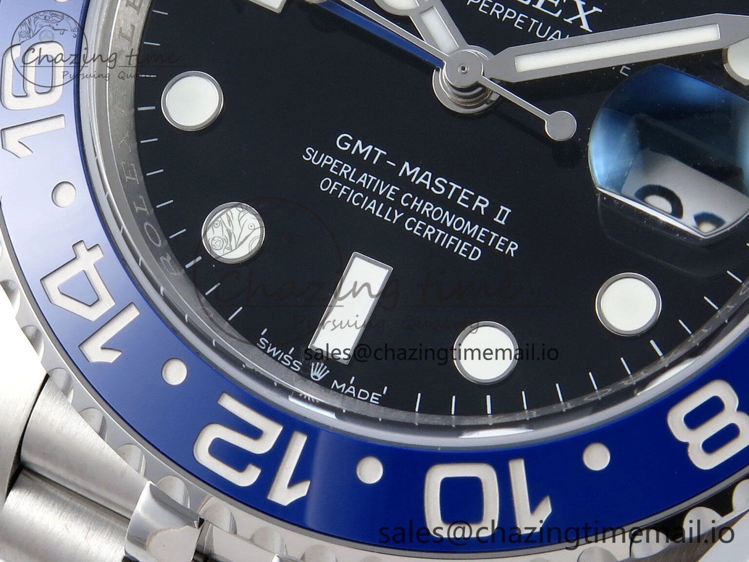 ZipUp GMT-Master II 126710 BLNR Black Blue Ceramic 904L Steel EWE 1:1 Best Edition on Jubilee Strap EWE3285 V 827