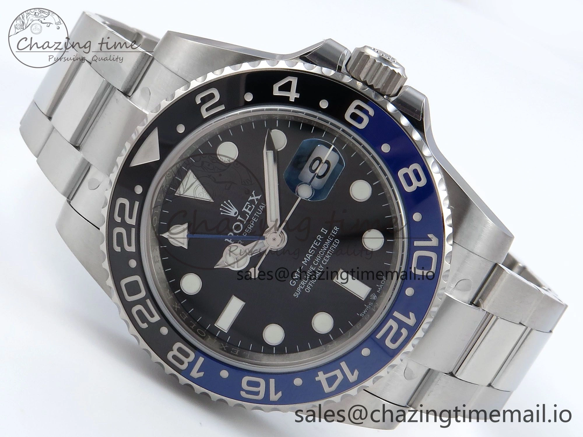Durable GMT-Master II 126710 BLNR Black Blue Ceramic 904L Steel EWE 1:1 Best Edition on Oyster Strap EWE3285 V 782