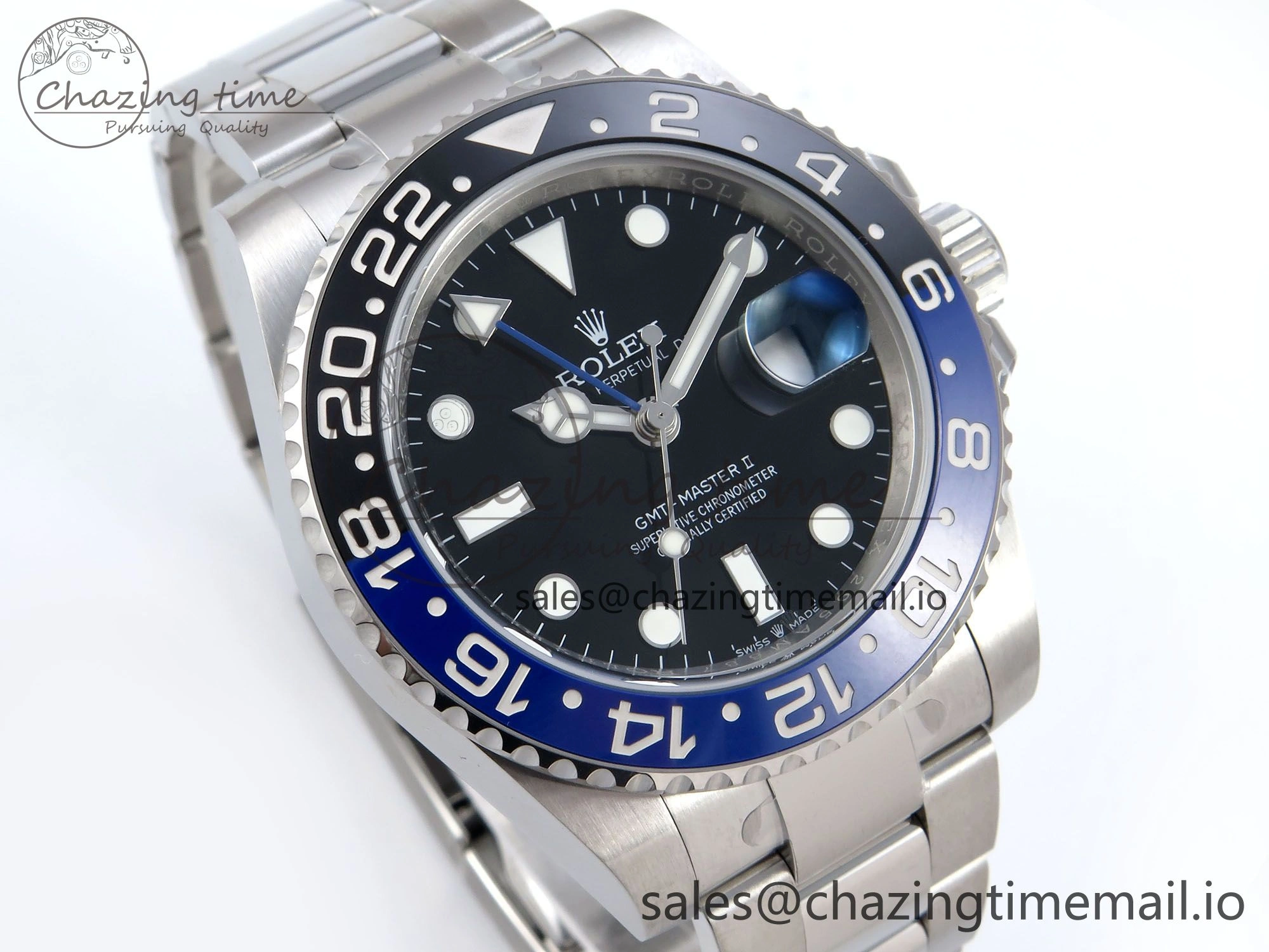 Durable GMT-Master II 126710 BLNR Black Blue Ceramic 904L Steel EWE 1:1 Best Edition on Oyster Strap EWE3285 V 782