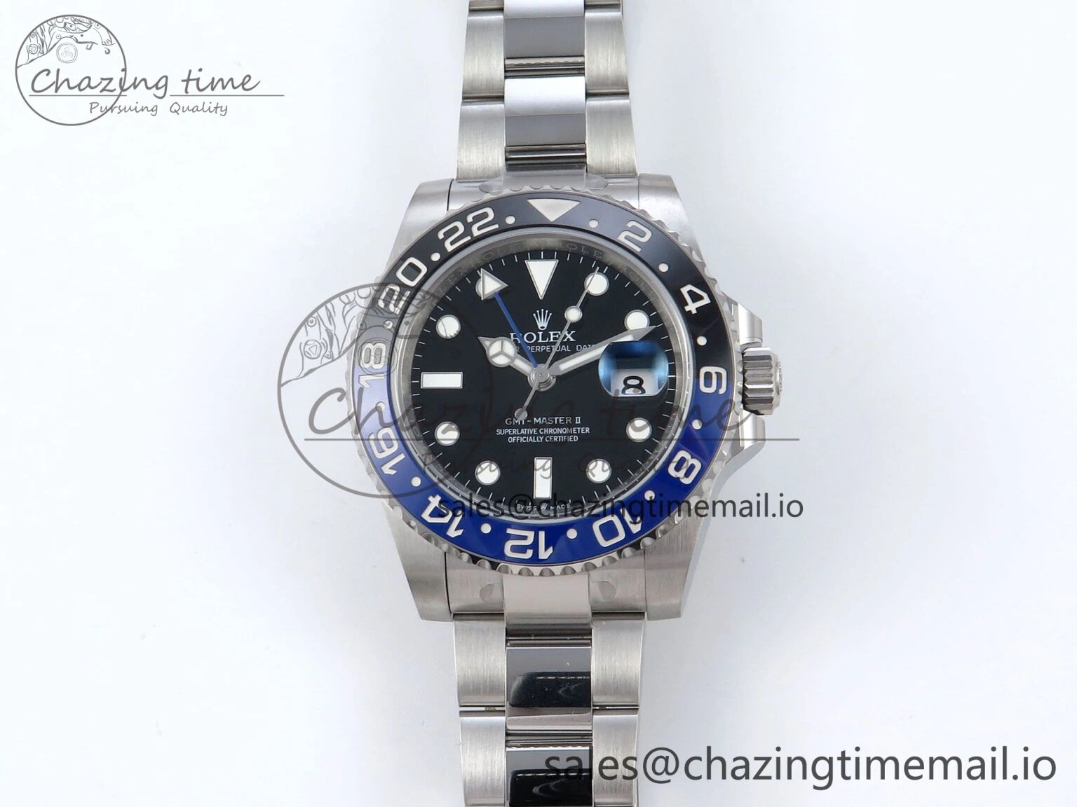 Durable GMT-Master II 126710 BLNR Black Blue Ceramic 904L Steel EWE 1:1 Best Edition on Oyster Strap EWE3285 V 782
