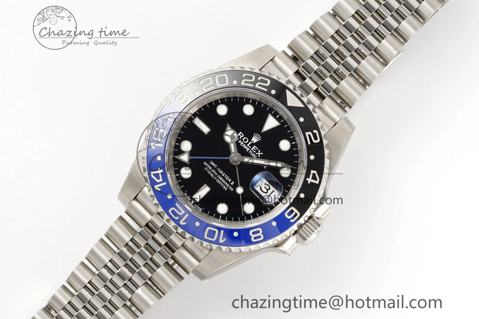 GMT-Master II 126710 BLNR Blue Black Ceramic 904L ARF 1:1 Best Edition on Jubilee Bracelet SH3285 CHS Affordable 1954