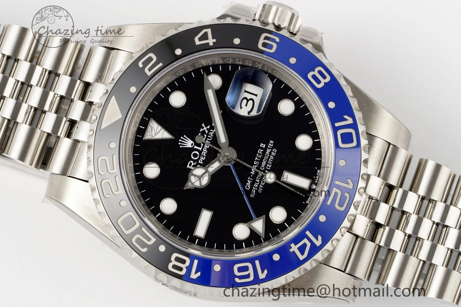 GMT-Master II 126710 BLNR Blue Black Ceramic 904L ARF 1:1 Best Edition on Jubilee Bracelet SH3285 CHS Affordable 1954