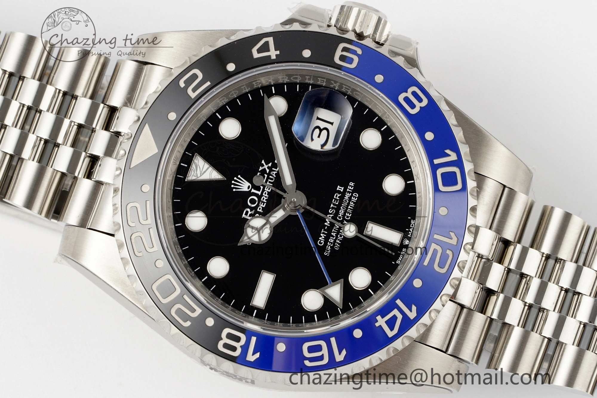 GMT-Master II 126710 BLNR Blue Black Ceramic 904L ARF 1:1 Best Edition on Jubilee Bracelet SH3285 CHS Affordable 1954