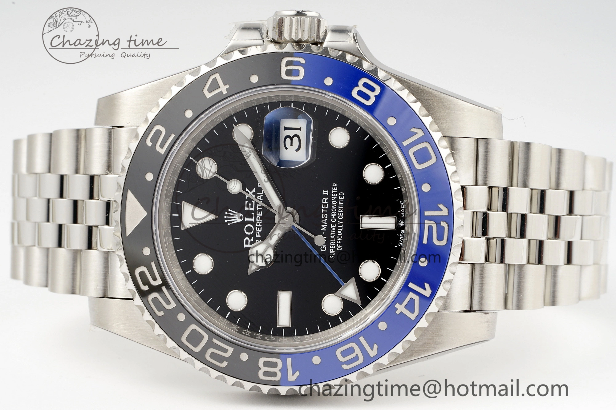 GMT-Master II 126710 BLNR Blue Black Ceramic 904L ARF 1:1 Best Edition on Jubilee Bracelet SH3285 CHS Affordable 1954