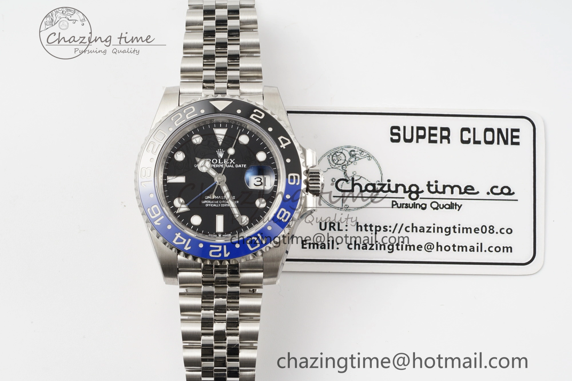 GMT-Master II 126710 BLNR Blue Black Ceramic 904L ARF 1:1 Best Edition on Jubilee Bracelet SH3285 CHS Affordable 1954