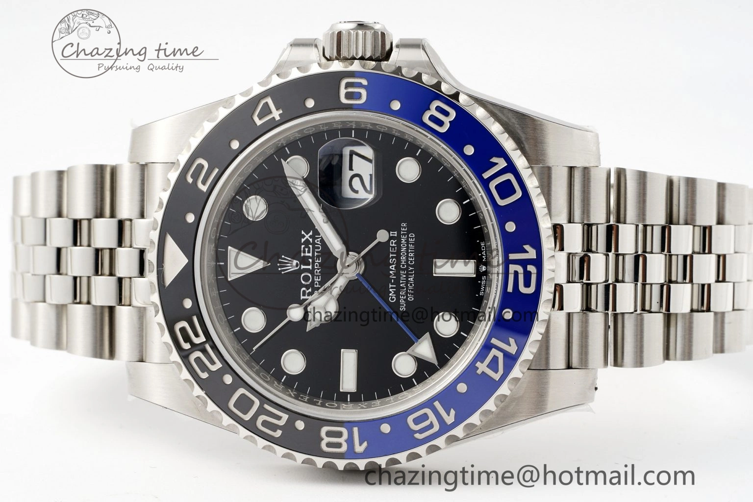 NewStyle GMT-Master II 126710 BLNR Blue Black Ceramic Clean Factory Best Edition on Jubilee Bracelet DD3285 CHS 1988