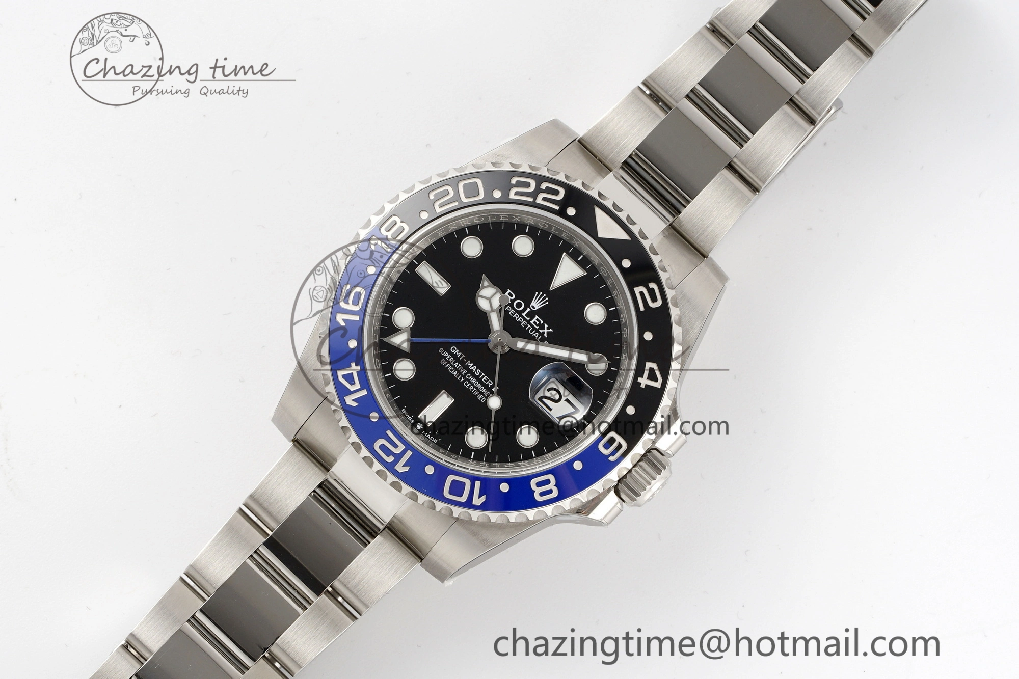 SunProtective GMT-Master II 126710 BLNR Blue Black Ceramic Clean Factory Best Edition on Oyster Bracelet DD3285 CHS 1990