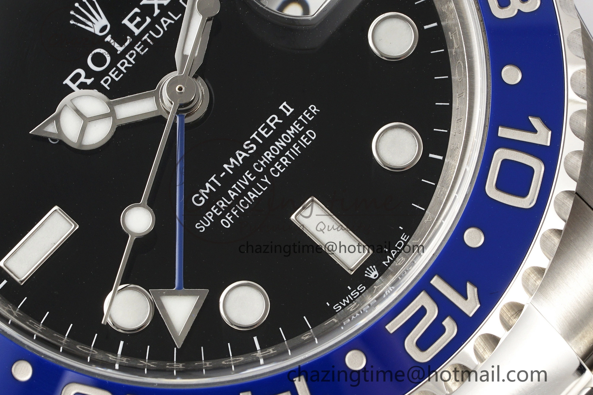 SunProtective GMT-Master II 126710 BLNR Blue Black Ceramic Clean Factory Best Edition on Oyster Bracelet DD3285 CHS 1990