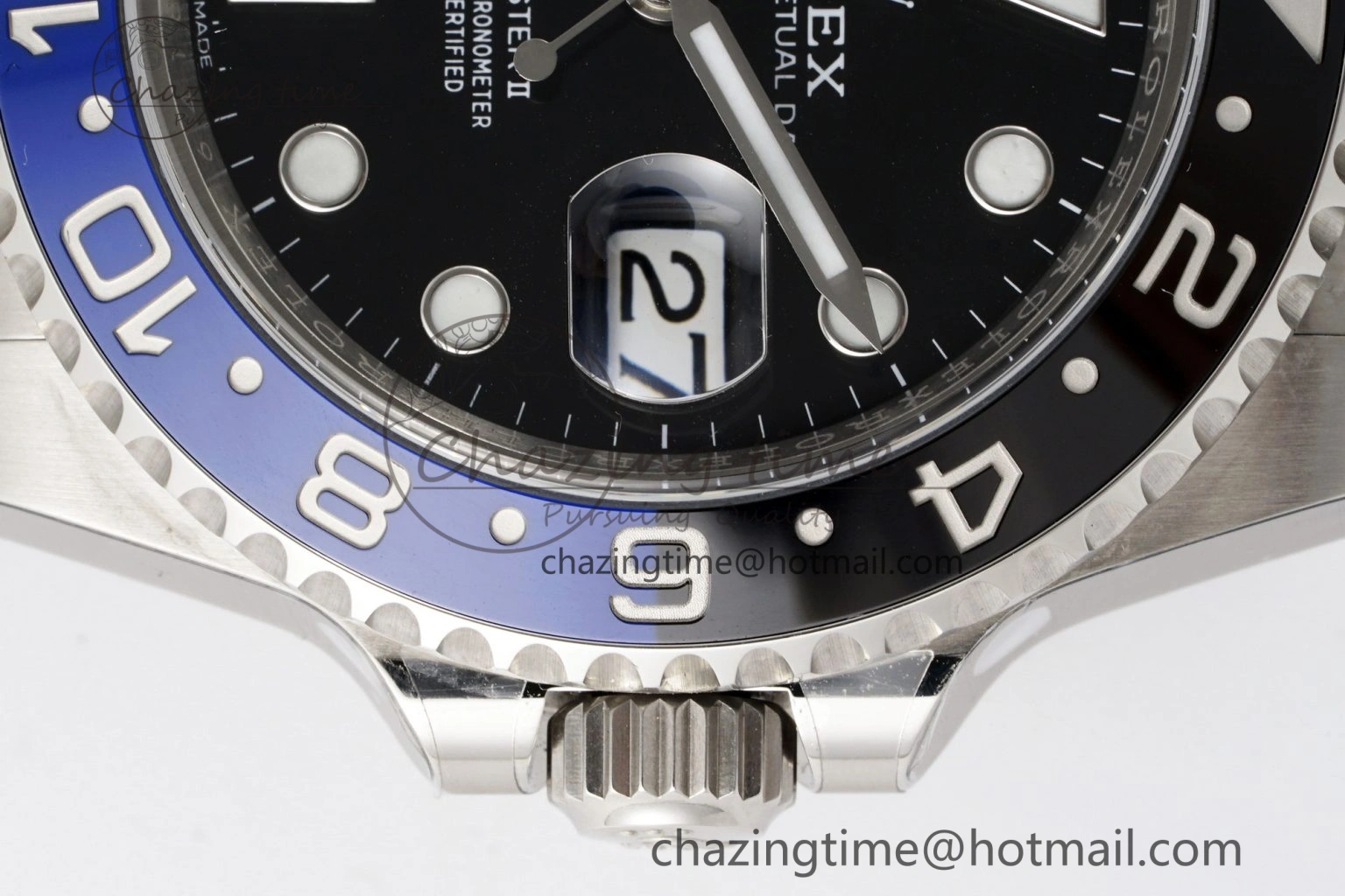 SunProtective GMT-Master II 126710 BLNR Blue Black Ceramic Clean Factory Best Edition on Oyster Bracelet DD3285 CHS 1990