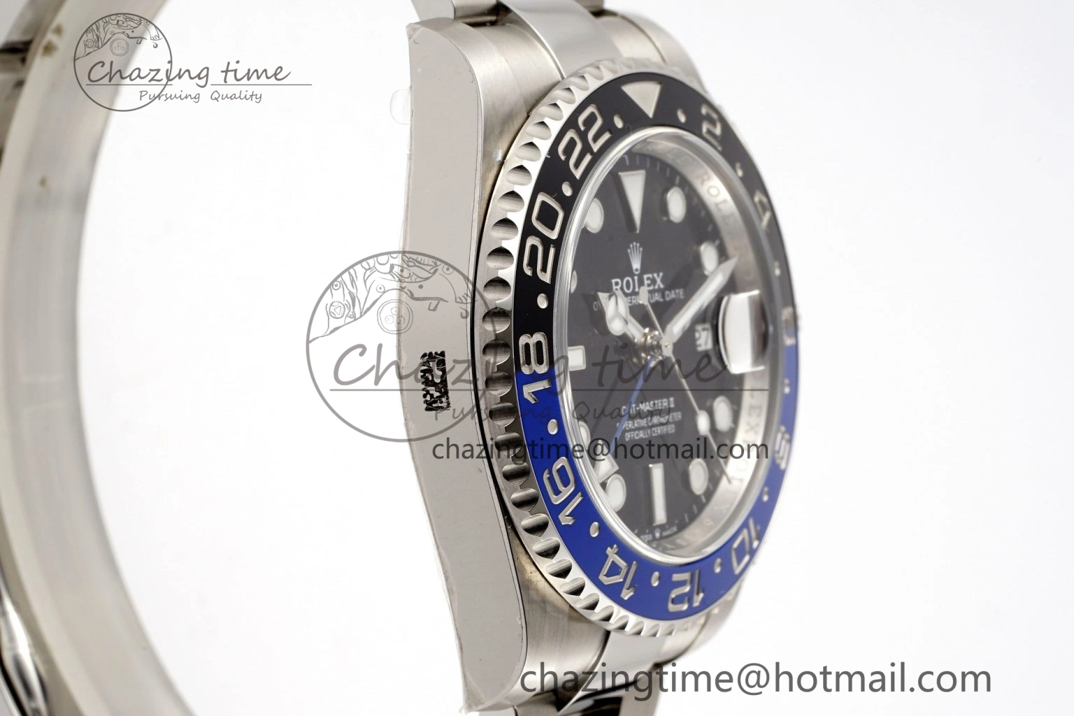 SunProtective GMT-Master II 126710 BLNR Blue Black Ceramic Clean Factory Best Edition on Oyster Bracelet DD3285 CHS 1990