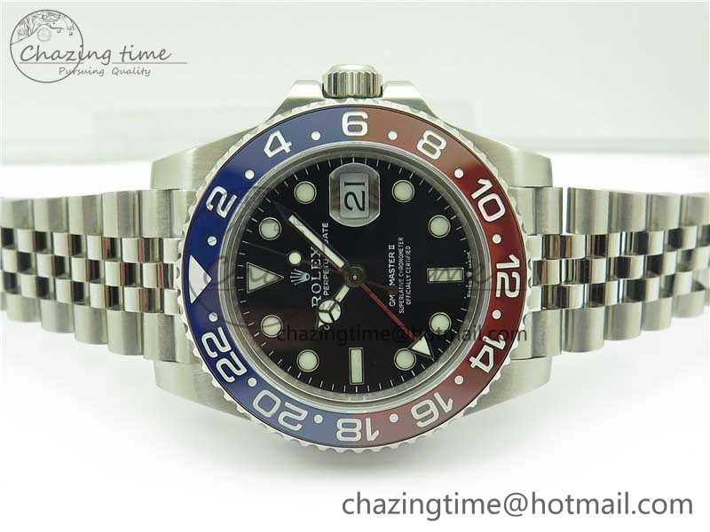ZeroBulk GMT-Master II 126710 BLRO 904L BP Maker 1:1 Best Edition Black Dial On 904L Jubilee Bracelet A3285 (Correct Hand Stack) 2517