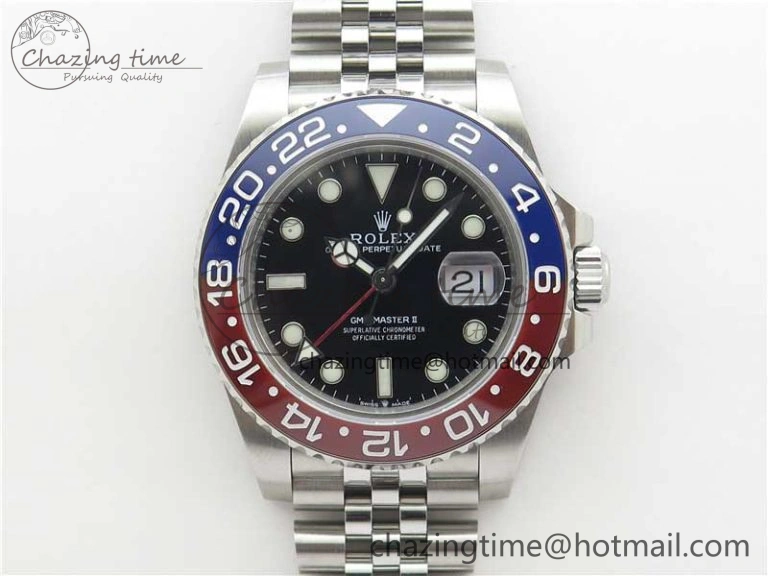 ZeroBulk GMT-Master II 126710 BLRO 904L BP Maker 1:1 Best Edition Black Dial On 904L Jubilee Bracelet A3285 (Correct Hand Stack) 2517