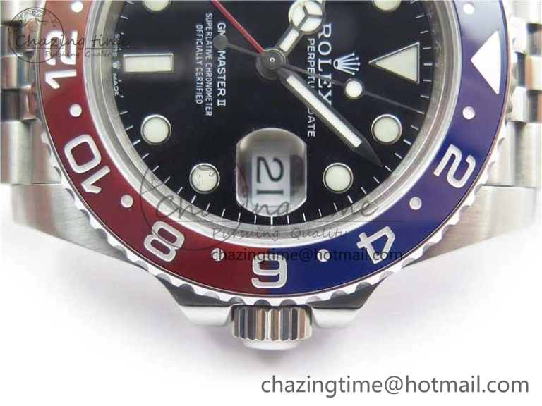 ZeroBulk GMT-Master II 126710 BLRO 904L BP Maker 1:1 Best Edition Black Dial On 904L Jubilee Bracelet A3285 (Correct Hand Stack) 2517
