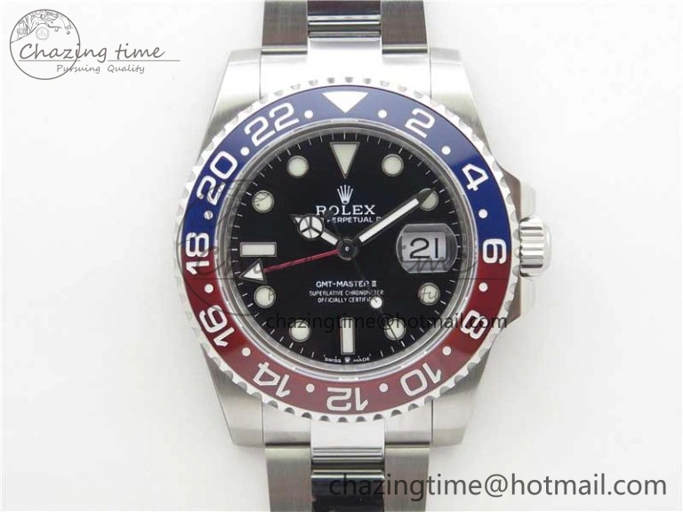 Minimalist GMT-Master II 126710 BLRO 904L BP Maker 1:1 Best Edition Black Dial On 904L Oyster Bracelet A3285 (Correct Hand Stack) 2521