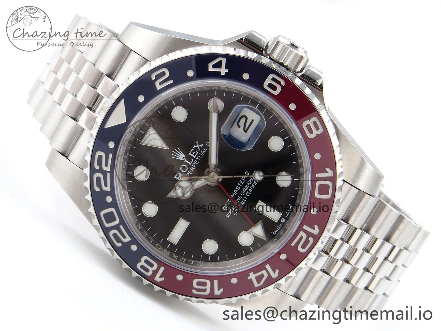 GMT-Master II 126710 BLRO 904L EF 1:1 Best Edition on Jubilee Bracelet SH3285 CHS Affordable 1021