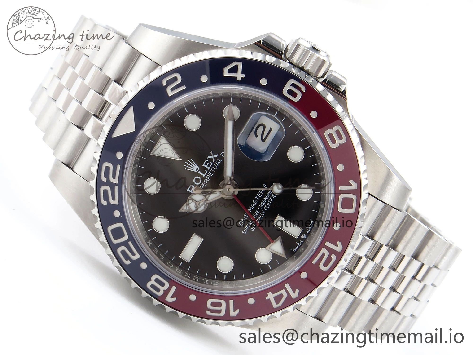 GMT-Master II 126710 BLRO 904L EF 1:1 Best Edition on Jubilee Bracelet SH3285 CHS Affordable 1021