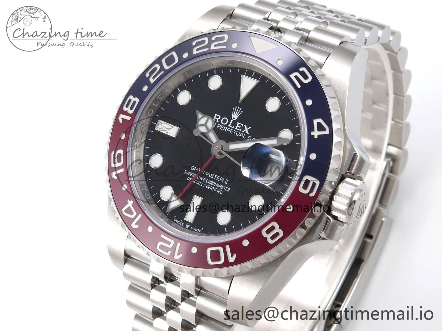 GMT-Master II 126710 BLRO 904L EF 1:1 Best Edition on Jubilee Bracelet SH3285 CHS Affordable 1021