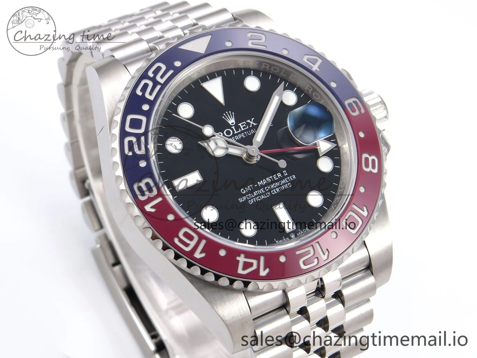 GMT-Master II 126710 BLRO 904L EWEF 1:1 Best Edition on SS Jubilee Bracelet SH3285 CHS Packable 1065