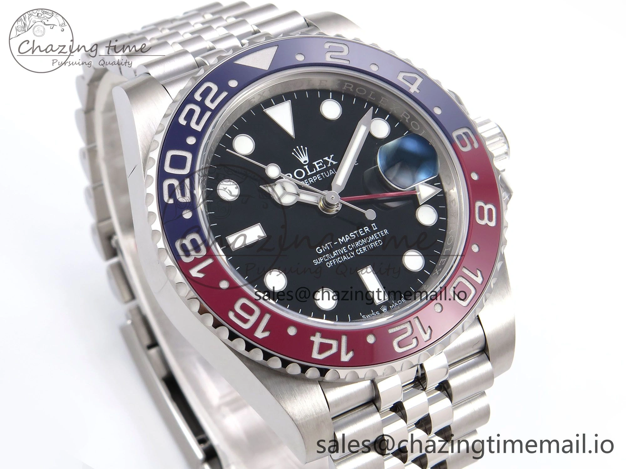 GMT-Master II 126710 BLRO 904L EWEF 1:1 Best Edition on SS Jubilee Bracelet SH3285 CHS Packable 1065