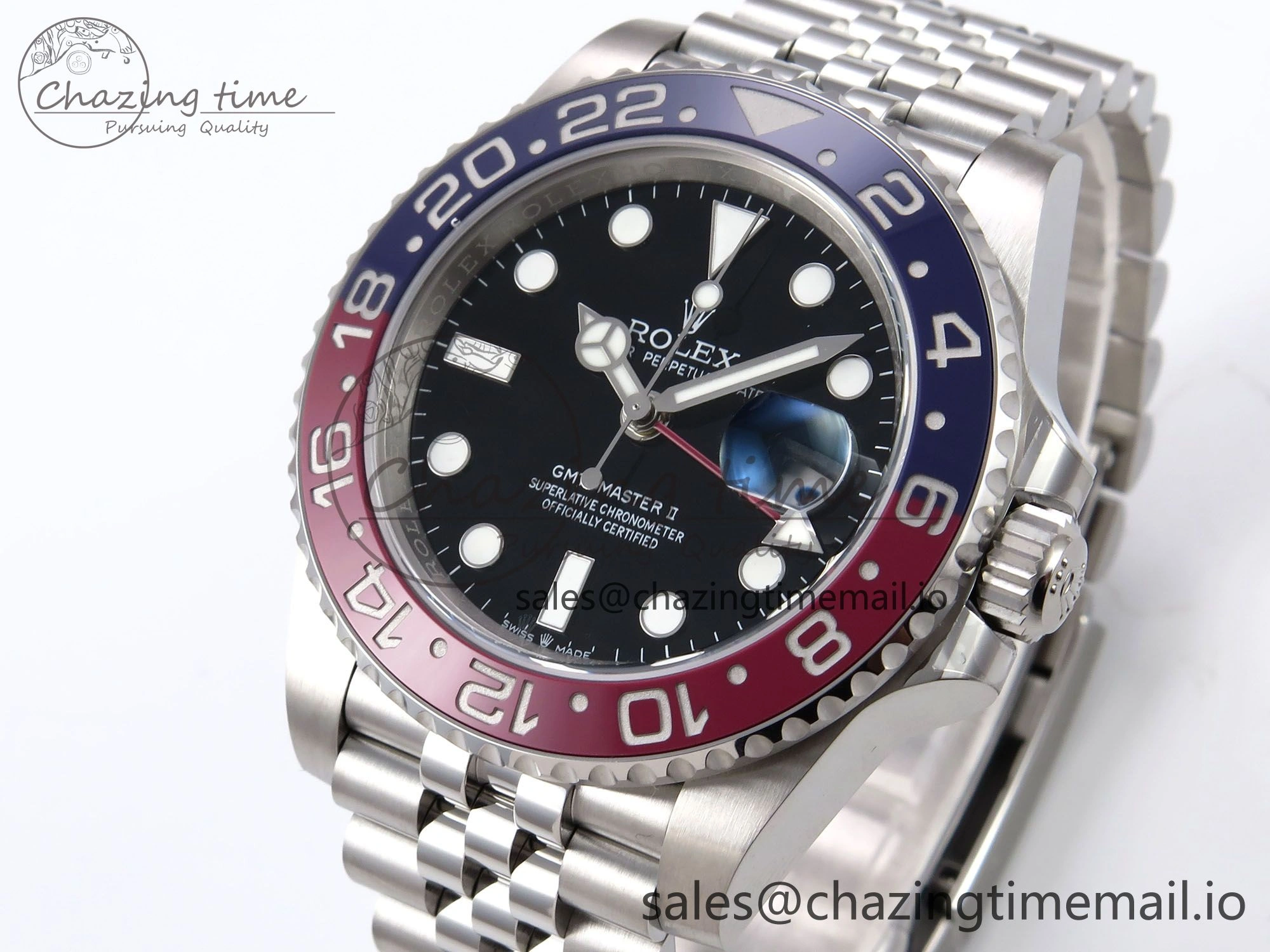 GMT-Master II 126710 BLRO 904L EWEF 1:1 Best Edition on SS Jubilee Bracelet SH3285 CHS Packable 1065