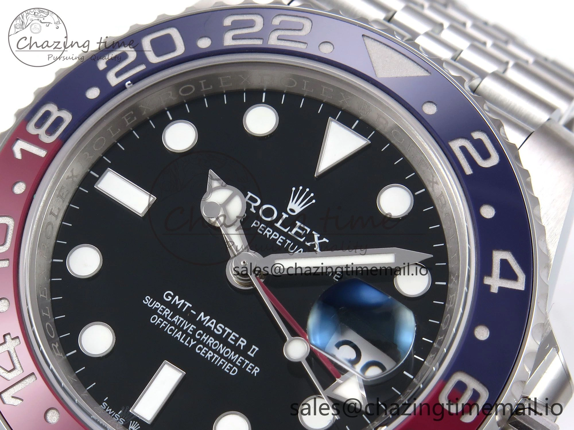 GMT-Master II 126710 BLRO 904L EWEF 1:1 Best Edition on SS Jubilee Bracelet SH3285 CHS Packable 1065