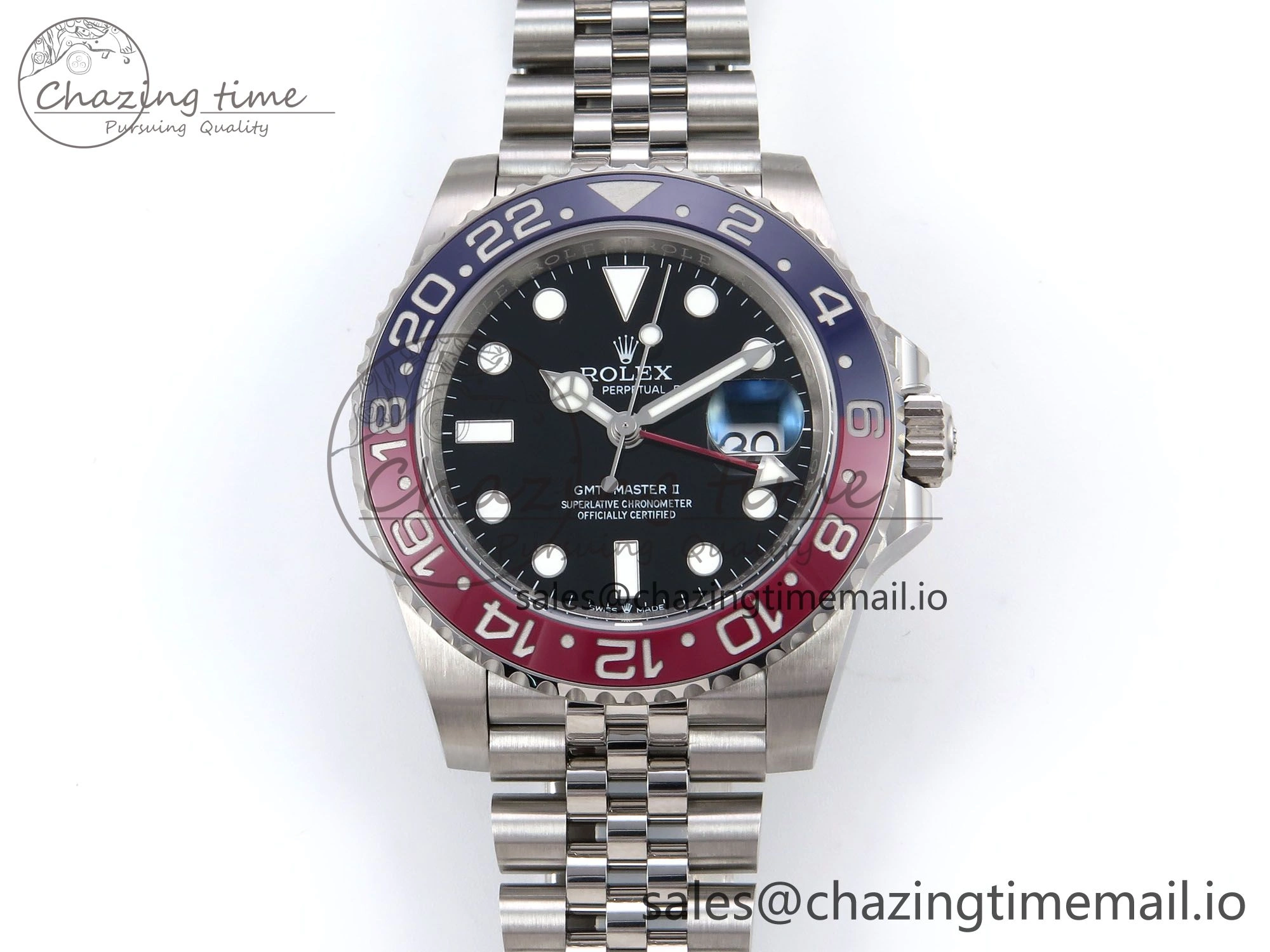 GMT-Master II 126710 BLRO 904L EWEF 1:1 Best Edition on SS Jubilee Bracelet SH3285 CHS Packable 1065
