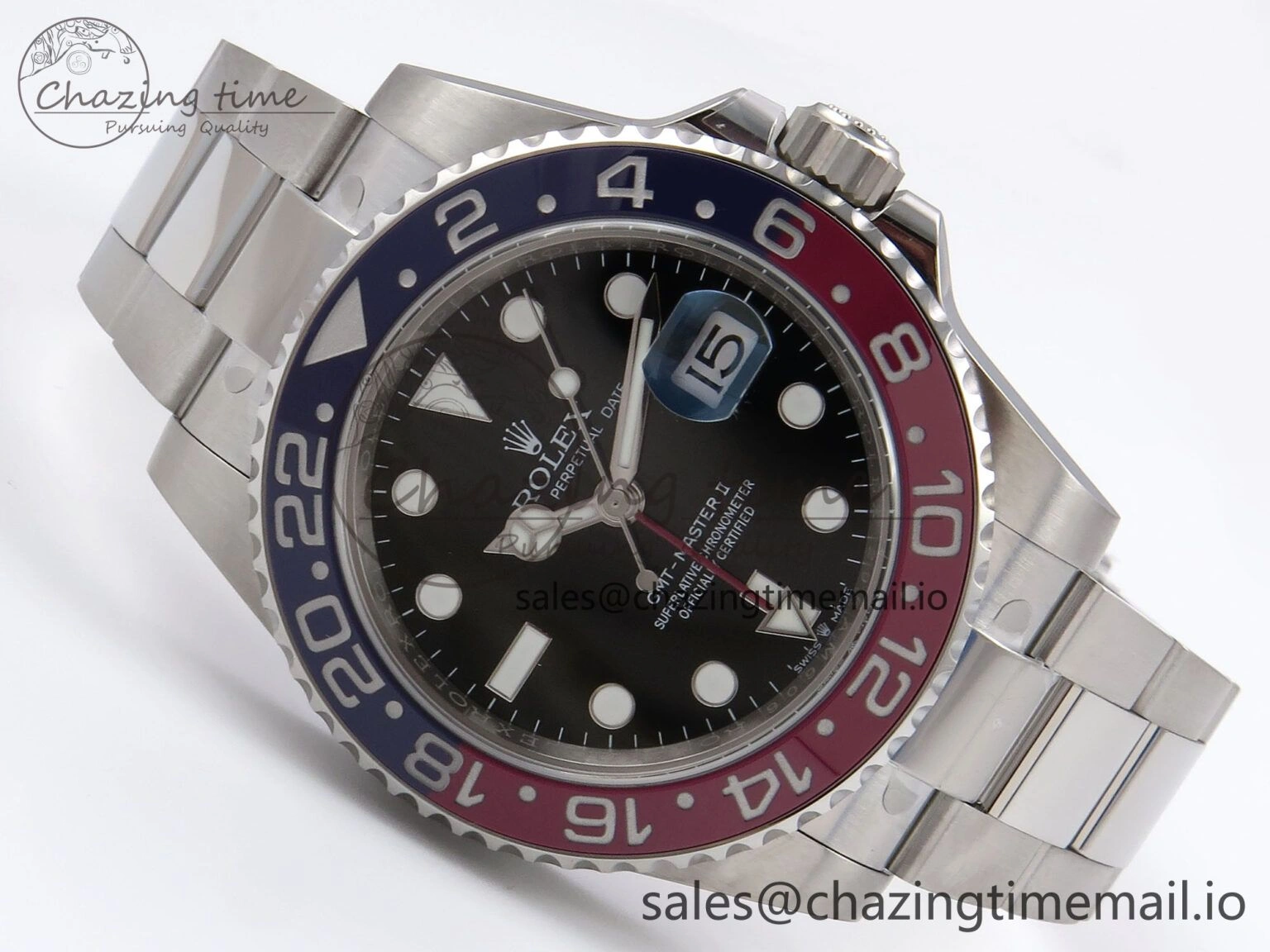 Sophisticated GMT-Master II 126710 BLRO 904L EWEF 1:1 Best Edition on SS Oyster Bracelet SH3285 CHS 1062