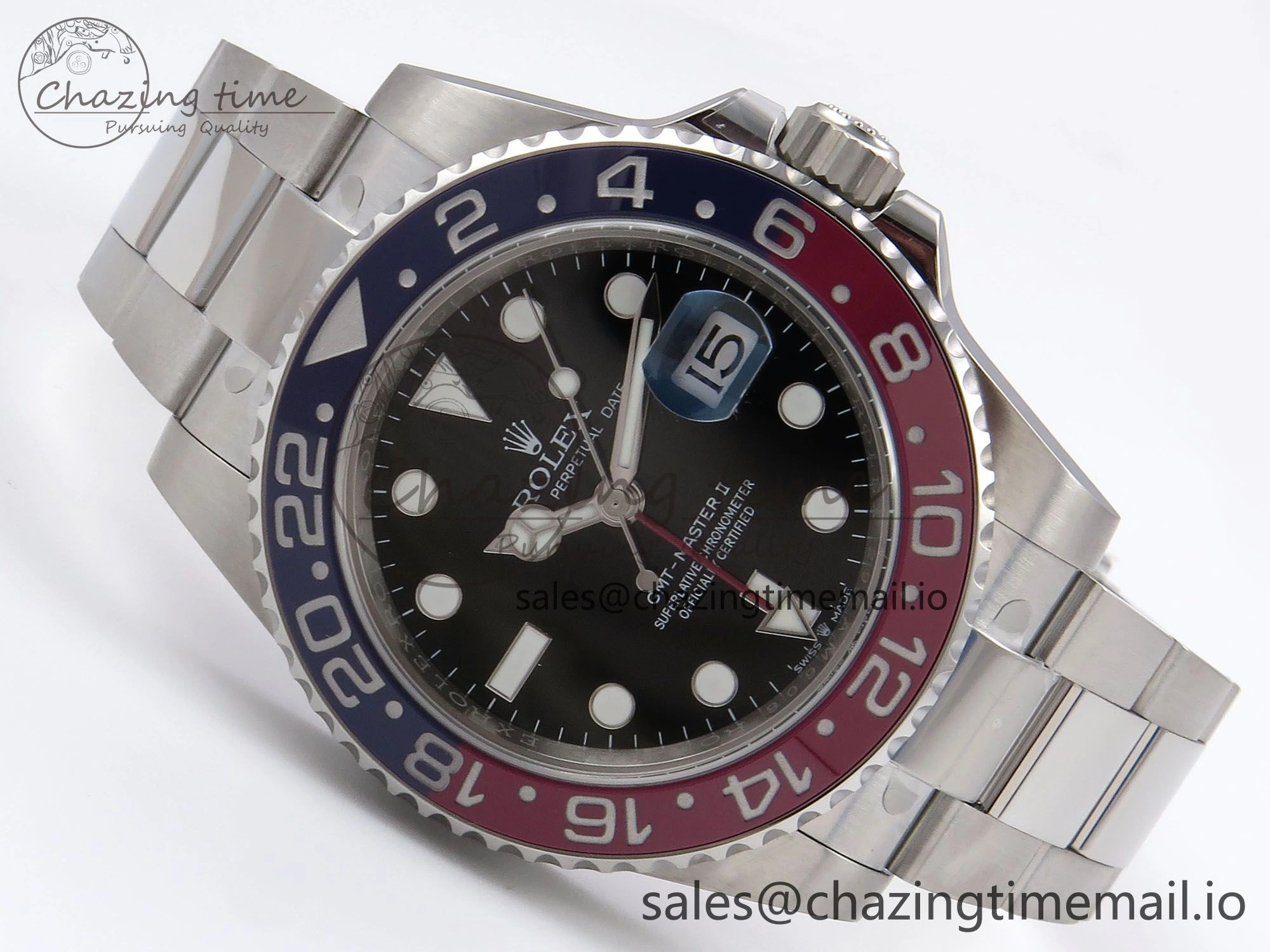 Sophisticated GMT-Master II 126710 BLRO 904L EWEF 1:1 Best Edition on SS Oyster Bracelet SH3285 CHS 1062