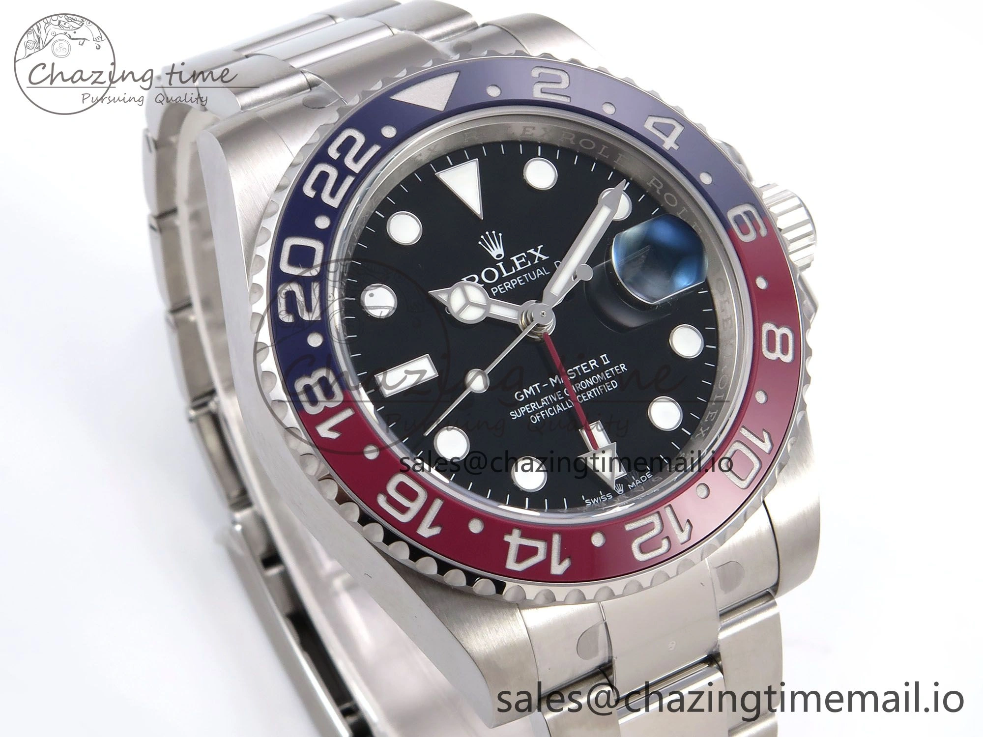 Sophisticated GMT-Master II 126710 BLRO 904L EWEF 1:1 Best Edition on SS Oyster Bracelet SH3285 CHS 1062