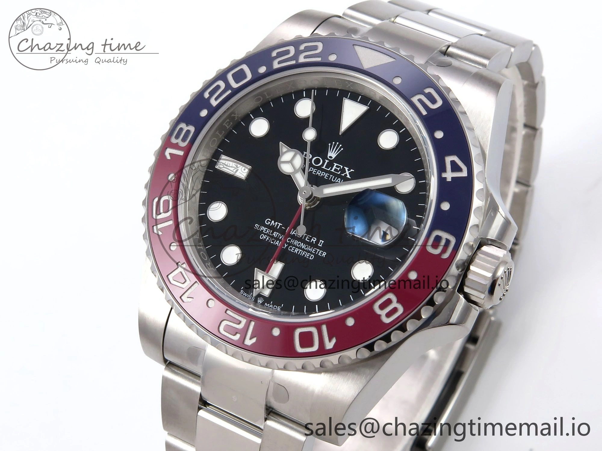 Sophisticated GMT-Master II 126710 BLRO 904L EWEF 1:1 Best Edition on SS Oyster Bracelet SH3285 CHS 1062