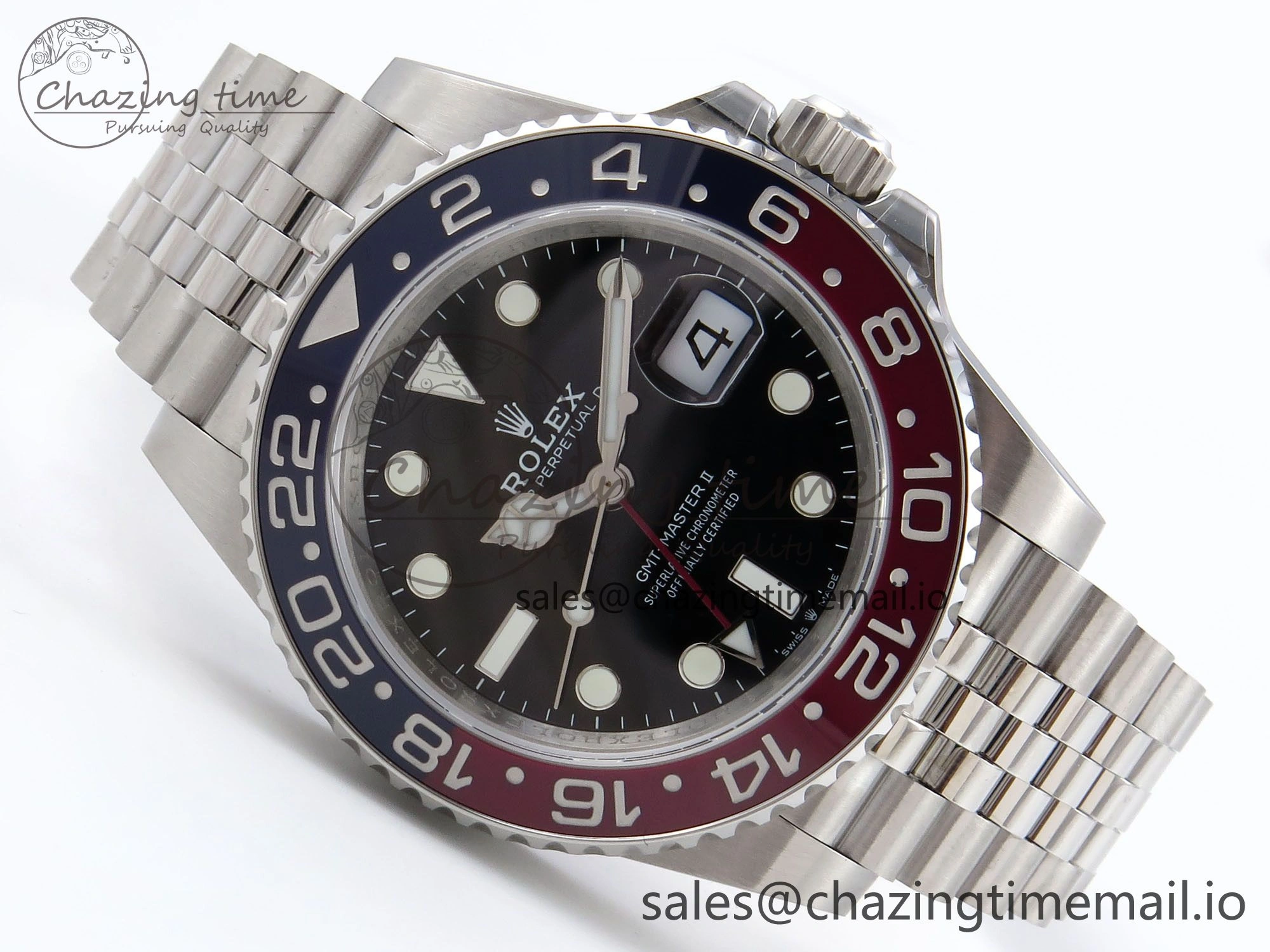 Snug GMT-Master II 126710 BLRO 904L QF 1:1 Best Edition on Jubilee Bracelet SH3285 V 1221