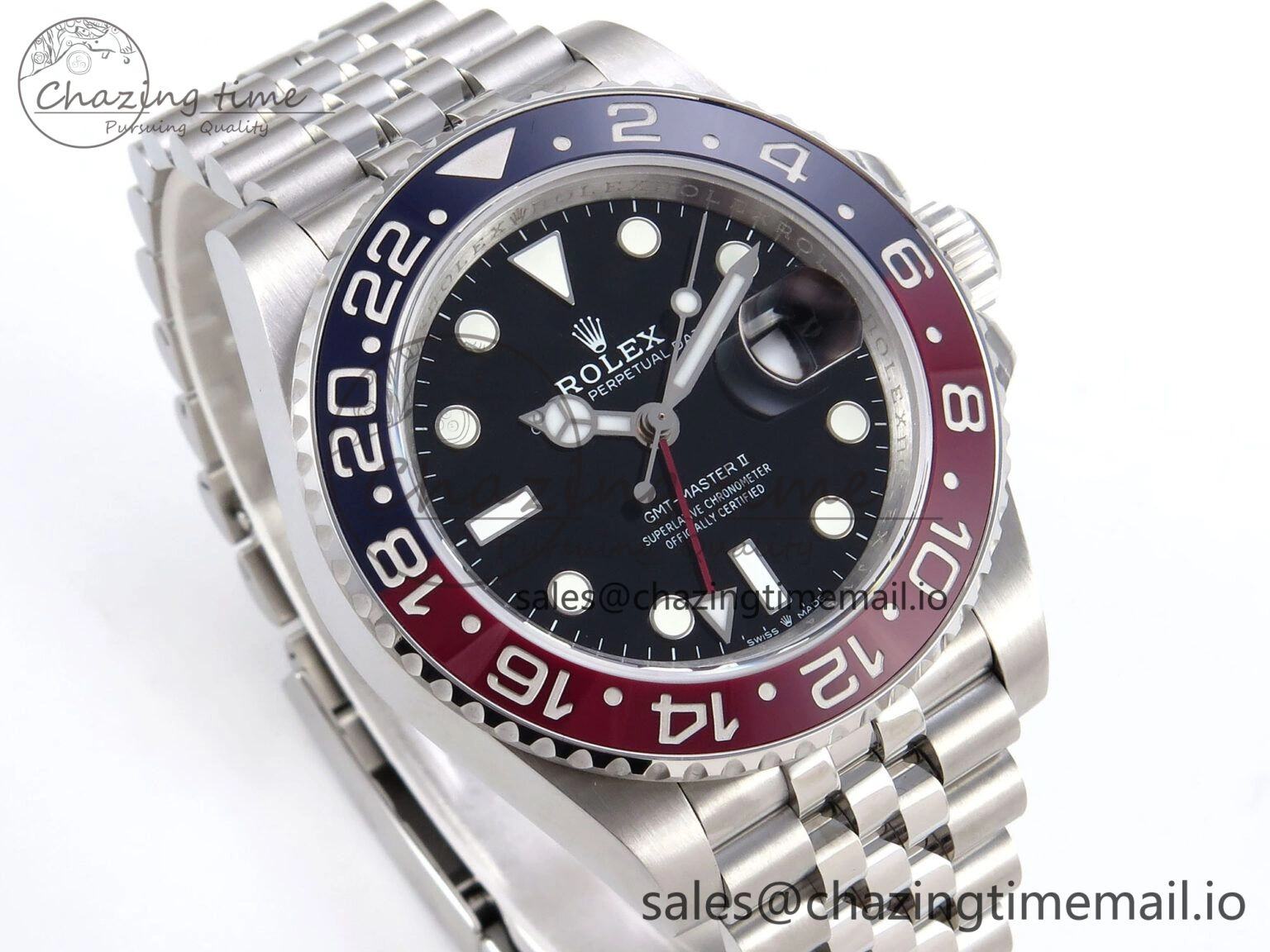 Snug GMT-Master II 126710 BLRO 904L QF 1:1 Best Edition on Jubilee Bracelet SH3285 V 1221