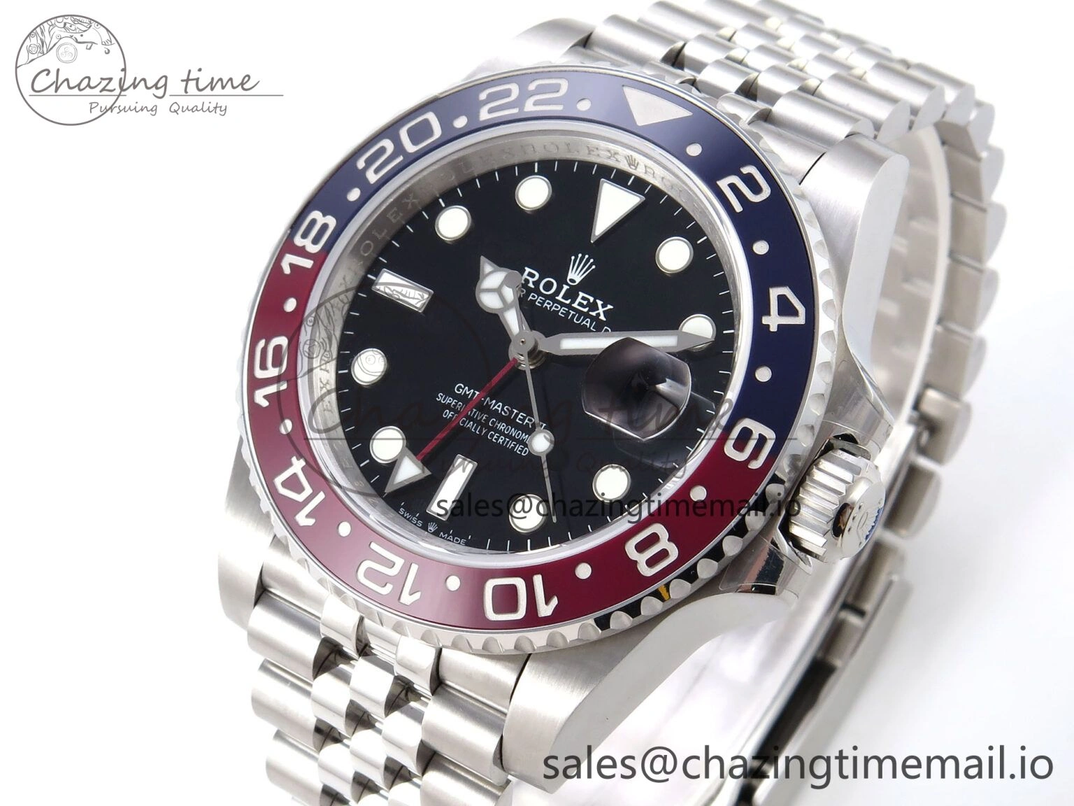 Snug GMT-Master II 126710 BLRO 904L QF 1:1 Best Edition on Jubilee Bracelet SH3285 V 1221