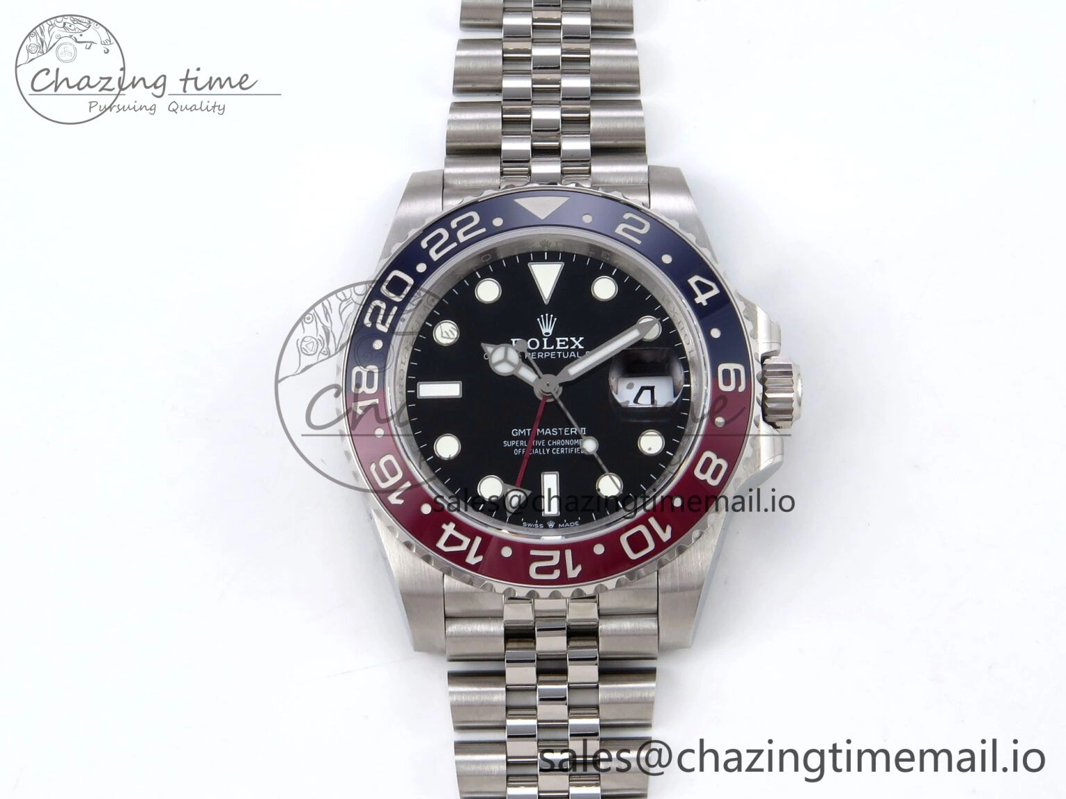 Snug GMT-Master II 126710 BLRO 904L QF 1:1 Best Edition on Jubilee Bracelet SH3285 V 1221