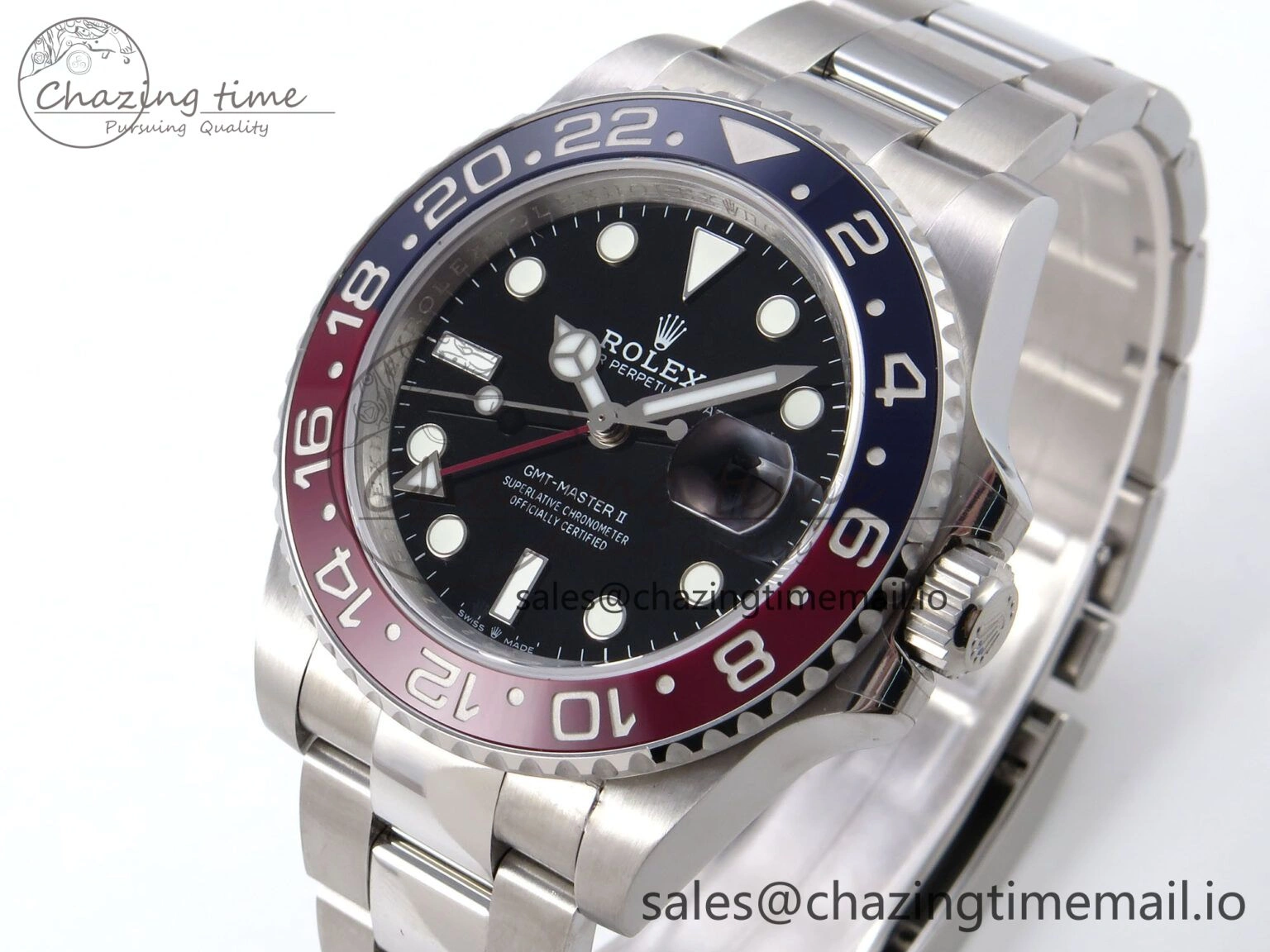 GMT-Master II 126710 BLRO 904L QF 1:1 Best Edition on Oyster Bracelet SH3285 V Sporty 1215
