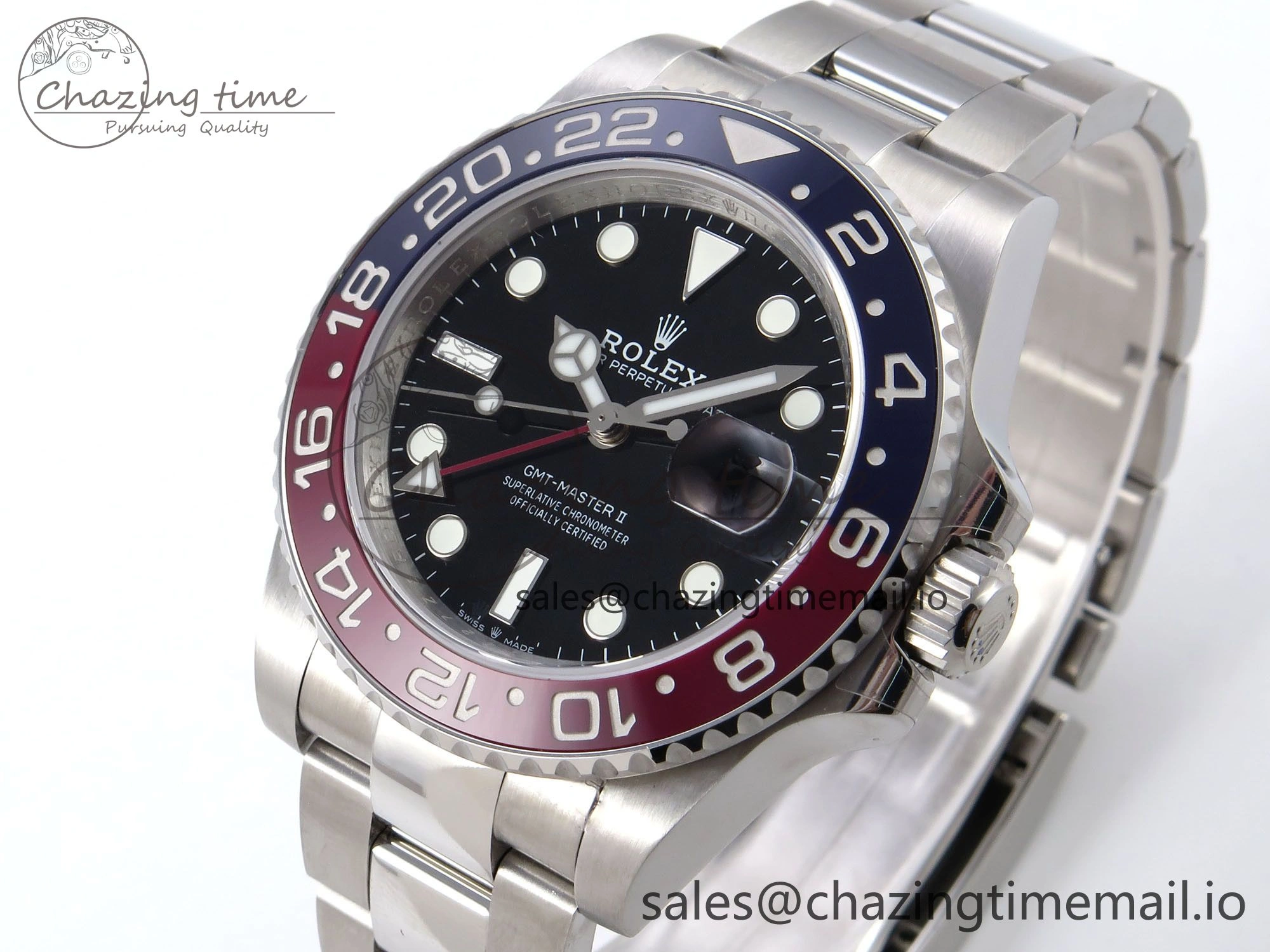 GMT-Master II 126710 BLRO 904L QF 1:1 Best Edition on Oyster Bracelet SH3285 V Sporty 1215