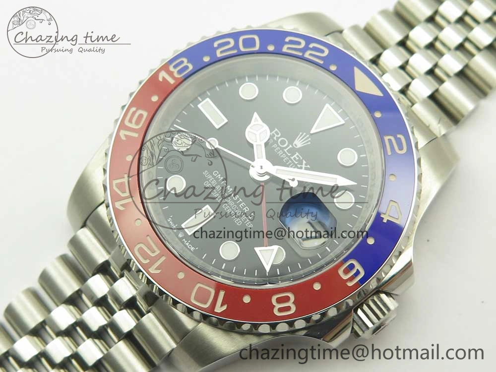 GMT-Master II 126710 BLRO 904L Real Ceramic Bezel DJF Best Edition Black Dial on 904L Jubilee Bracelet A GoAnywhere 3311