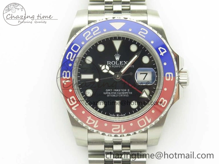 GMT-Master II 126710 BLRO 904L Real Ceramic Bezel DJF Best Edition Black Dial on 904L Jubilee Bracelet A GoAnywhere 3311