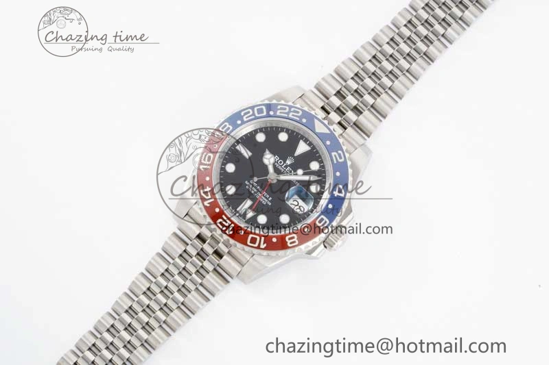 Packable GMT Master II 126710 BLRO 904L SS APF 1:1 Best Edition on Jubilee Bracelet VR3285 CHS 2048