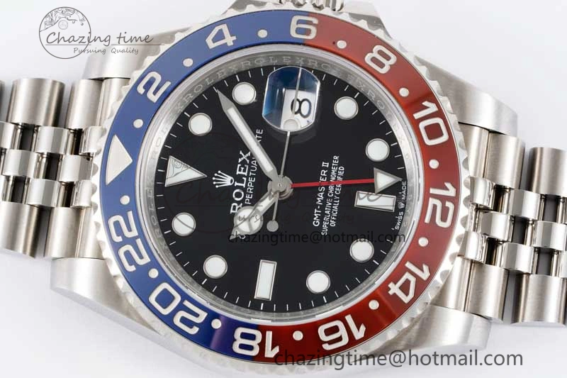 Packable GMT Master II 126710 BLRO 904L SS APF 1:1 Best Edition on Jubilee Bracelet VR3285 CHS 2048
